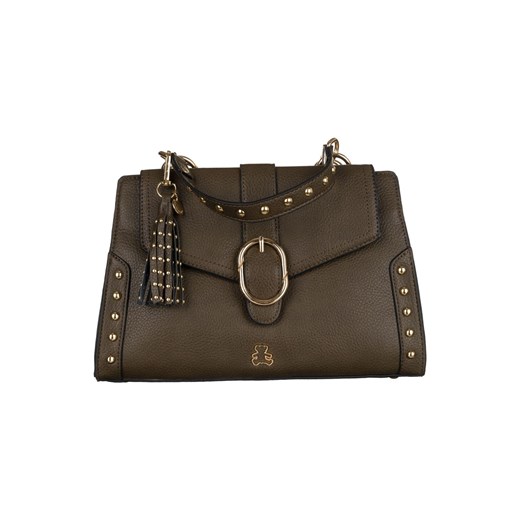 Kuferek damski ze złotymi nitami i chwostem - LuluCastagnette SUBLIME KHAKI Lulu Castagnette one size okazja 5.10.15