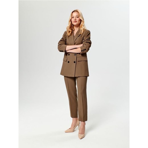 Sinsay - Spodnie tkaninowe - brązowy ze sklepu Sinsay w kategorii Spodnie damskie - zdjęcie 162295721