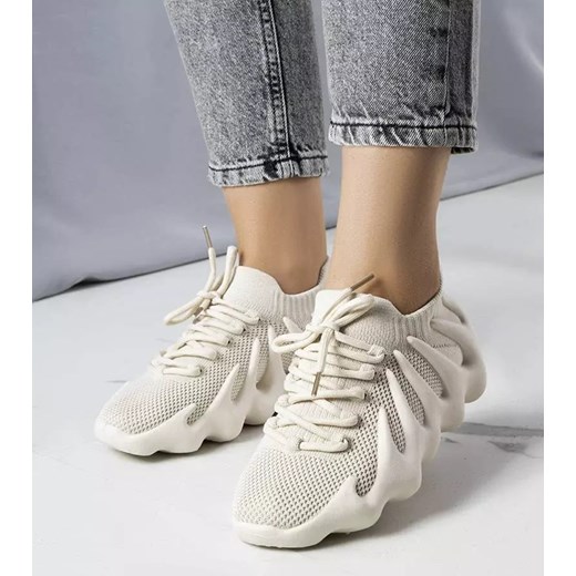 Beżowe przewiewne sneakersy Muriel Gemre 39 okazja gemre