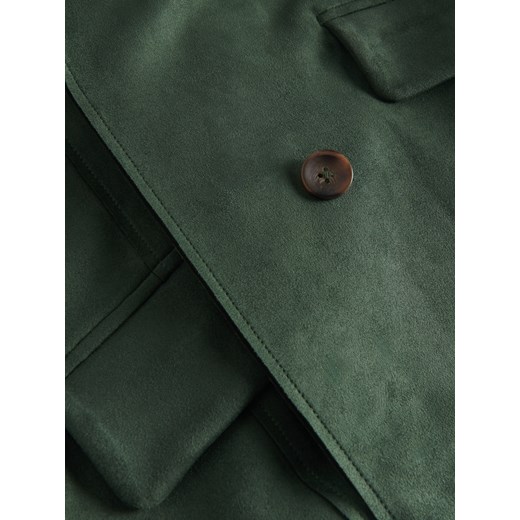 Reserved - Jednorzędowy płaszcz - Zielony Reserved XS Reserved