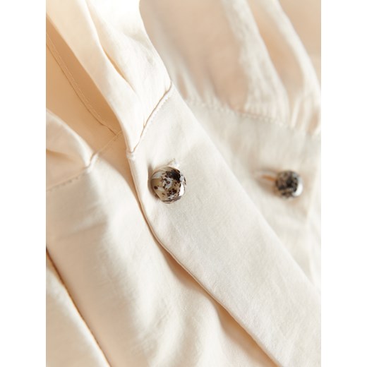 Koszula damska Reserved beżowa tkaninowa 