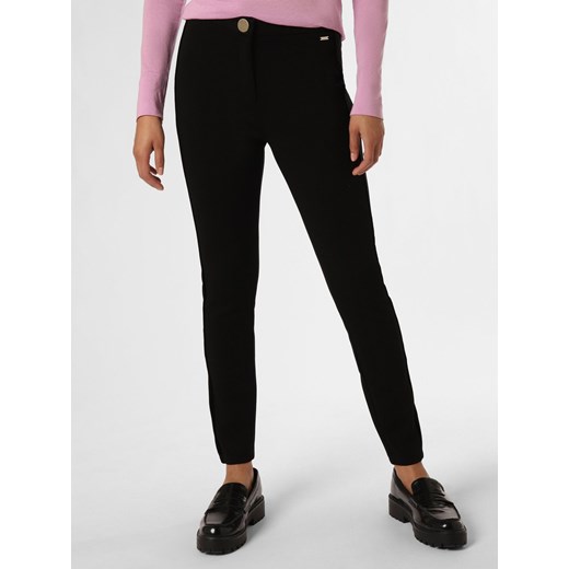 Armani Exchange Spodnie Kobiety czarny jednolity ze sklepu vangraaf w kategorii Spodnie damskie - zdjęcie 162309501