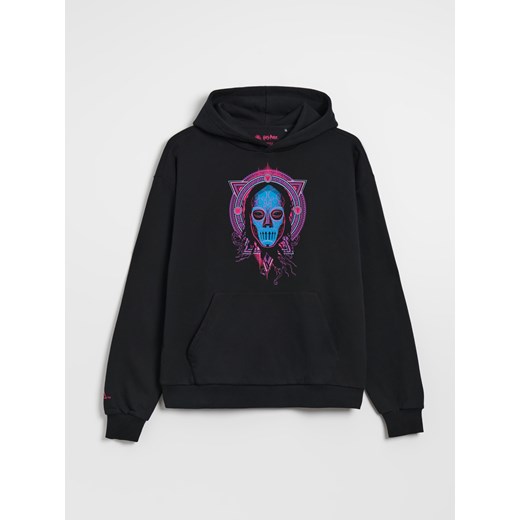 Bluza z kapturem i nadrukiem Harry Potter - Czarny House XL House