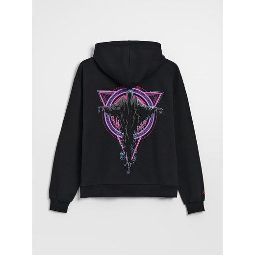 Bluza z kapturem i nadrukiem Harry Potter - Czarny House S House