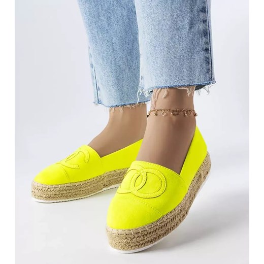 Neonowe espadryle na platformie Southfield Gemre 37 gemre