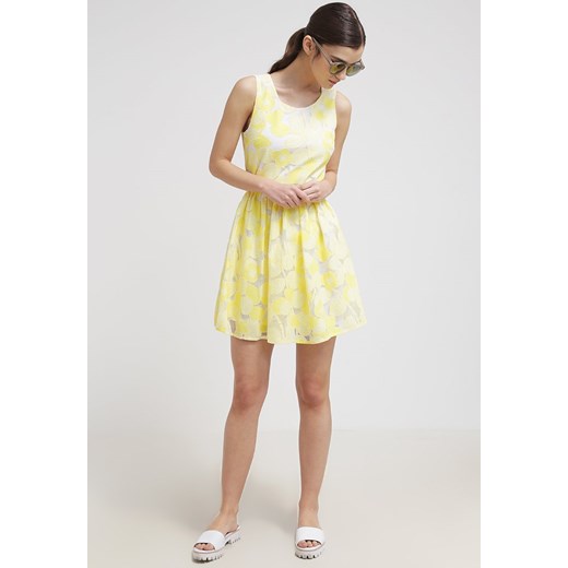 Yumi Sukienka letnia yellow zalando rozowy mat