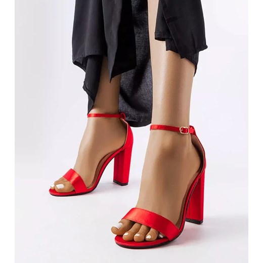 Sandały damskie z klamrą na wysokim obcasie letnie z tworzywa sztucznego 
