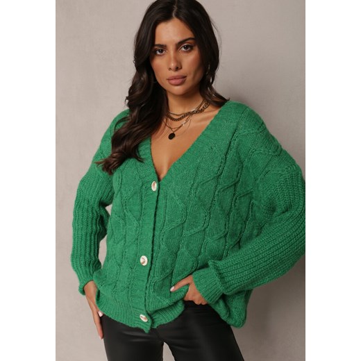 Sweter damski Renee casual zielony 