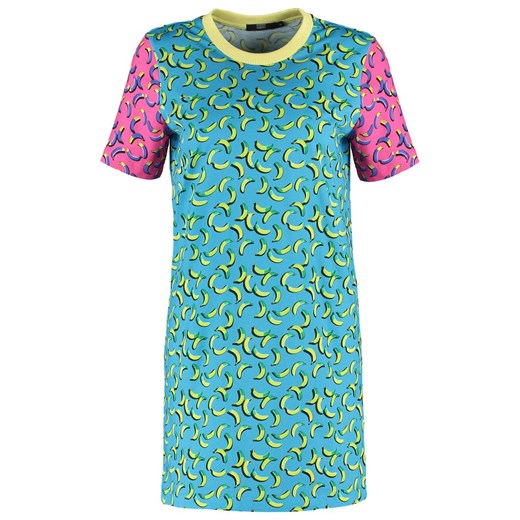 Markus Lupfer ALEX Sukienka z dżerseju pink/blue/lime zalando turkusowy abstrakcyjne wzory