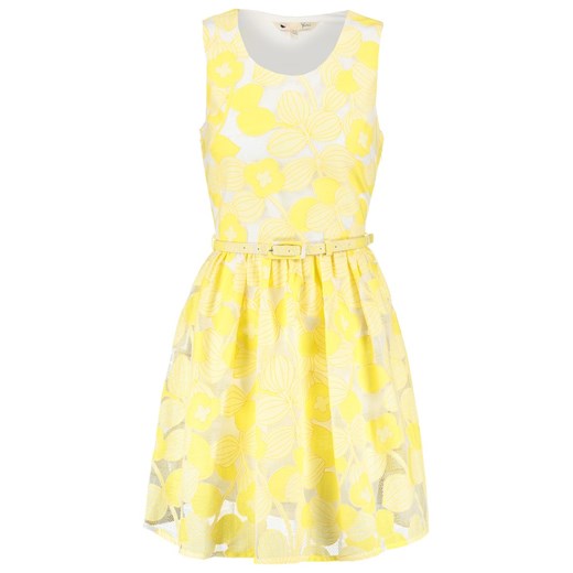 Yumi Sukienka letnia yellow zalando zolty bawełna