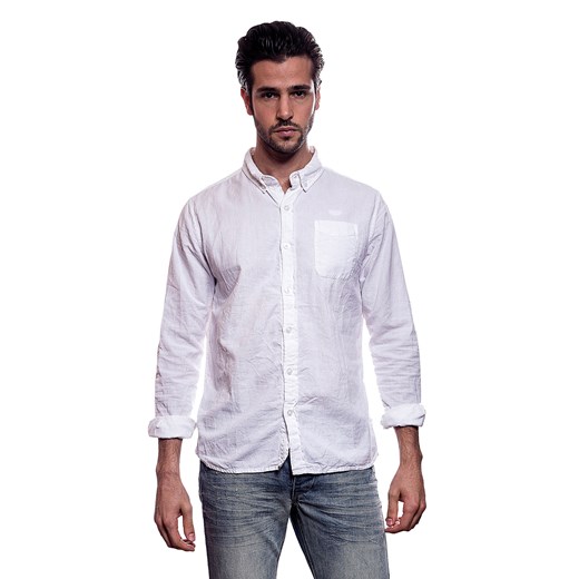 Biała koszula lniana MZGZ Dylo majesso-pl szary koszule