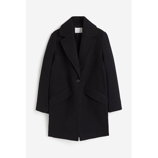 H & M - Płaszcz z diagonalu - Czarny H & M XS H&M