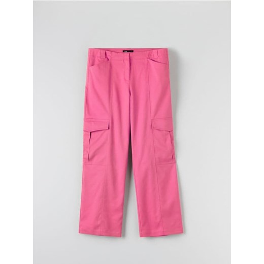 Sinsay - Spodnie cargo - różowy ze sklepu Sinsay w kategorii Spodnie damskie - zdjęcie 162346064