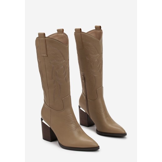 Kozaki damskie Born2be na zamek 