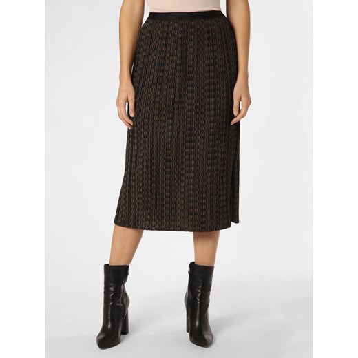 Opus Spódnica damska Kobiety Sztuczne włókno czarny wzorzysty ze sklepu vangraaf w kategorii Spódnice - zdjęcie 162356973