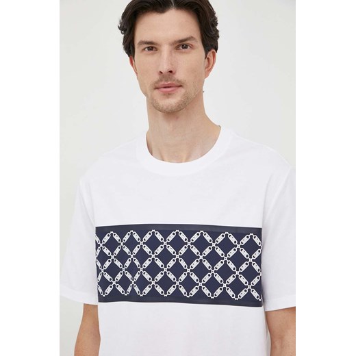 Michael Kors t-shirt bawełniany kolor biały z nadrukiem ze sklepu ANSWEAR.com w kategorii T-shirty męskie - zdjęcie 162358562