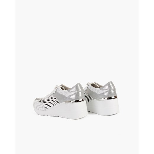 białe sneakersy skórzane ażurowe 131-78592-BIAŁY Kulig 39 KULIG