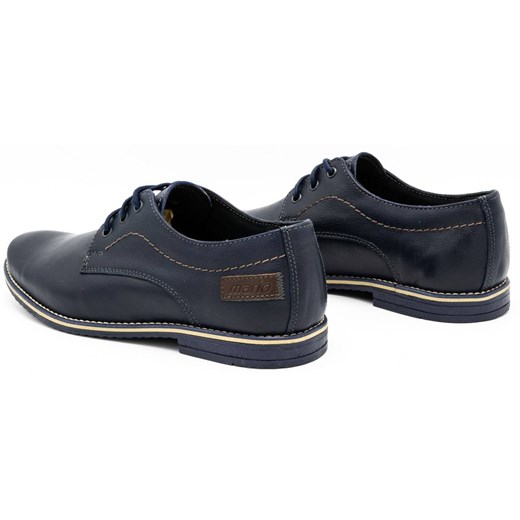 Buty męskie wizytowe 870 granatowe ze sklepu butyolivier w kategorii Buty eleganckie męskie - zdjęcie 162370463