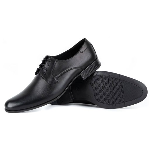 Klasyczne Buty męskie wizytowe naturalna skóra G6 KB czarne ze sklepu butyolivier w kategorii Buty eleganckie męskie - zdjęcie 162370494