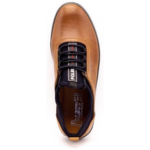 Buty męskie skórzane casual K24 camel ze sklepu butyolivier w kategorii Półbuty męskie - zdjęcie 162370602