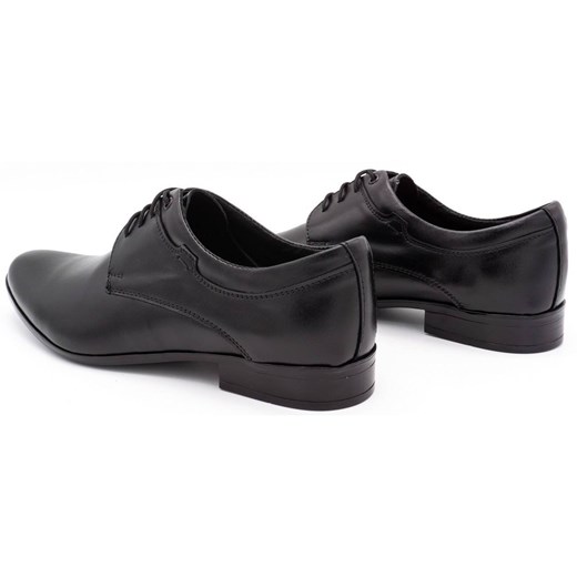 Buty męskie skórzane wizytowe 263LU czarne ze sklepu butyolivier w kategorii Buty eleganckie męskie - zdjęcie 162370671