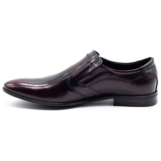Buty męskie wizytowe wsuwane 284 wiśnia ze sklepu butyolivier w kategorii Buty eleganckie męskie - zdjęcie 162370754