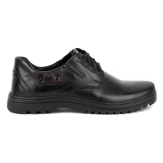 Buty męskie skórzane casual 510J czarne ze sklepu butyolivier w kategorii Półbuty męskie - zdjęcie 162370851