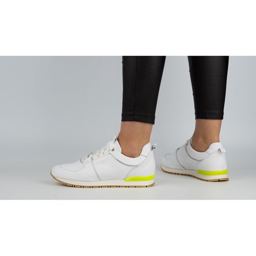 Buty damskie sportowe creepersy skórzane 05-0784-01 białe ze sklepu butyolivier w kategorii Buty sportowe damskie - zdjęcie 162371101