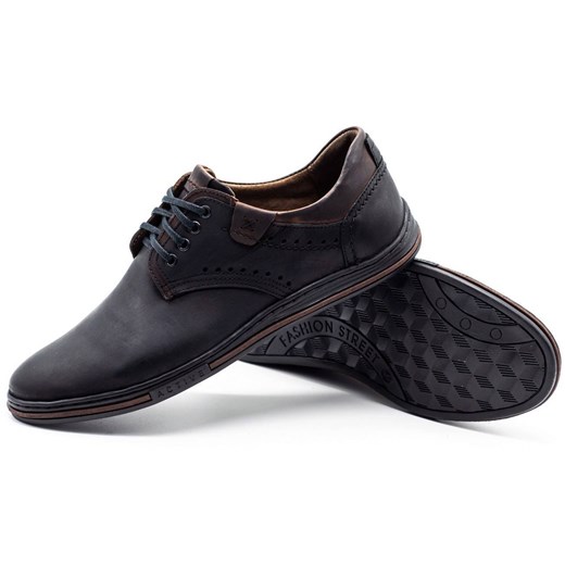 Buty Męskie casual 402 czarne ze sklepu butyolivier w kategorii Półbuty męskie - zdjęcie 162371192