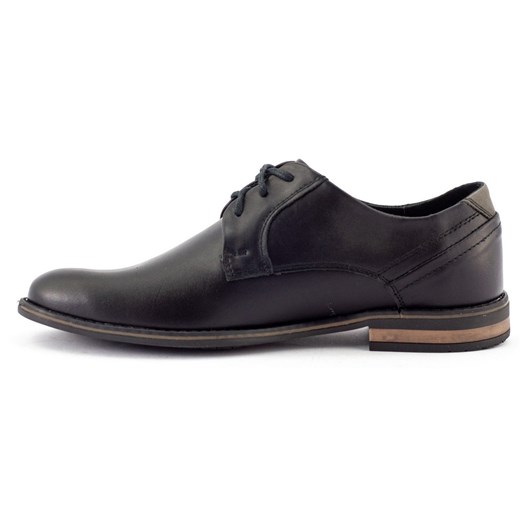 Eleganckie buty męskie skórzane 859 czarne ze sklepu butyolivier w kategorii Buty eleganckie męskie - zdjęcie 162371203