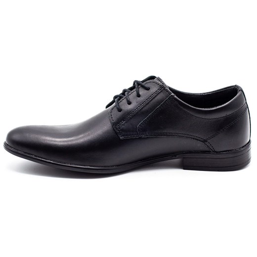 Buty męskie skórzane wizytowe 850 czarny mat ze sklepu butyolivier w kategorii Buty eleganckie męskie - zdjęcie 162371373