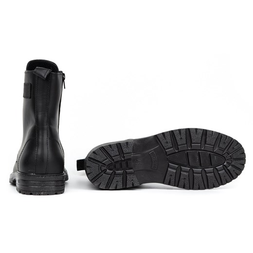 Buty zimowe męskie Polbut czarne casualowe