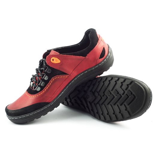 Buty Trekkingowe 268 Czerwone ze sklepu butyolivier w kategorii Buty trekkingowe męskie - zdjęcie 162371721