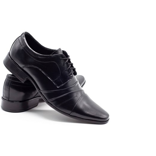 Buty męskie wizytowe 201 czarne ze sklepu butyolivier w kategorii Buty eleganckie męskie - zdjęcie 162372014