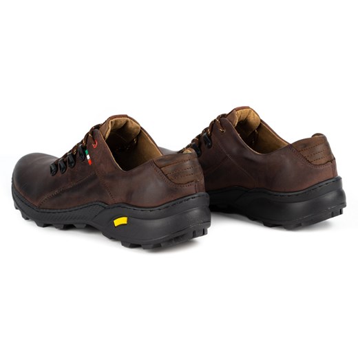 Męskie buty trekkingowe 296GT brązowe ze sklepu butyolivier w kategorii Buty trekkingowe męskie - zdjęcie 162372171