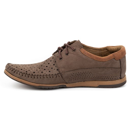 Buty męskie mokasyny zamszowe 875 lato brązowe ze sklepu butyolivier w kategorii Mokasyny męskie - zdjęcie 162372302