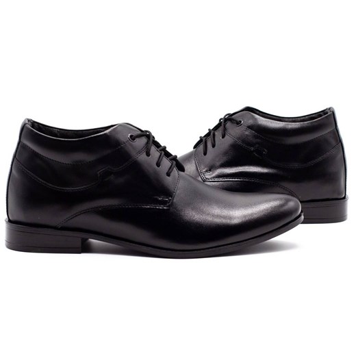 Buty męskie podwyższające 300LU czarne ze sklepu butyolivier w kategorii Buty zimowe męskie - zdjęcie 162372322