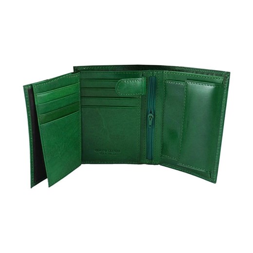 Klasyczny męski skórzany portfel - Czarny ze sklepu butyolivier w kategorii Portfele męskie - zdjęcie 162372603