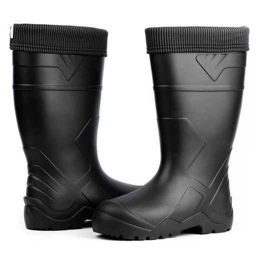 Buty obuwie piankowe kalosze ocieplane NAPOLI MAX czarne ze sklepu butyolivier w kategorii Kalosze męskie - zdjęcie 162373190