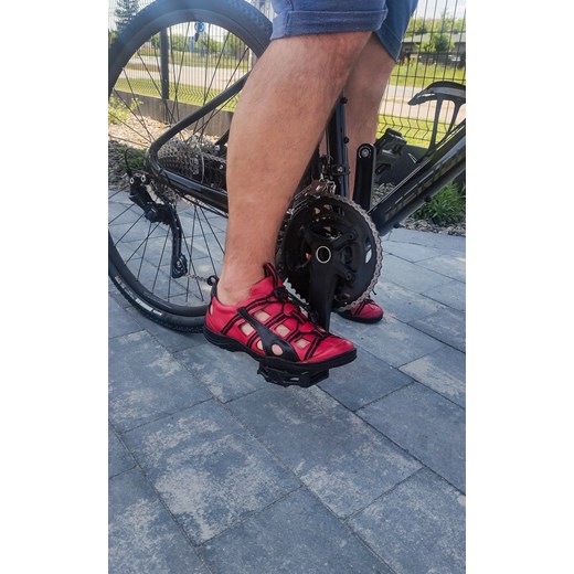 Buty męskie 26/5 czarne ze ściągaczem na rower 41 butyolivier