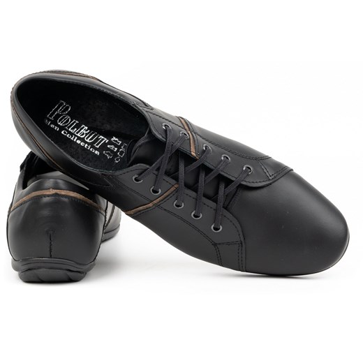 Buty męskie skórzane C25 czarne ze sklepu butyolivier w kategorii Półbuty męskie - zdjęcie 162374972