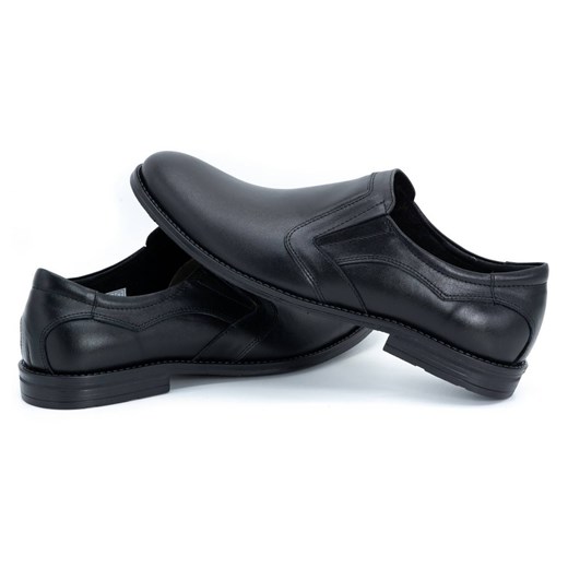 Eleganckie buty męskie skóra 283LU czarne Buty Olivier 43 butyolivier