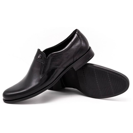 Buty męskie wizytowe wsuwane 343/27 czarne 45 butyolivier