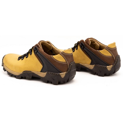 Męskie buty trekkingowe 116 żółte Buty Olivier 42 okazyjna cena butyolivier