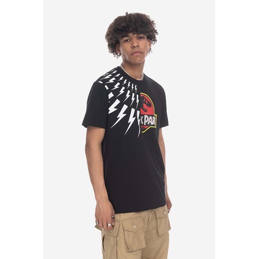 Neil Barett t-shirt bawełniany kolor czarny z nadrukiem PBJT141.U533S-1141 ze sklepu PRM w kategorii T-shirty męskie - zdjęcie 162380614