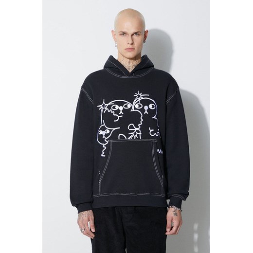 Taikan bluza bawełniana Taikan By Joshua "Running" Hoodie męska kolor czarny z kapturem z aplikacją TH0006.BLKCST ze sklepu PRM w kategorii Bluzy męskie - zdjęcie 162390363