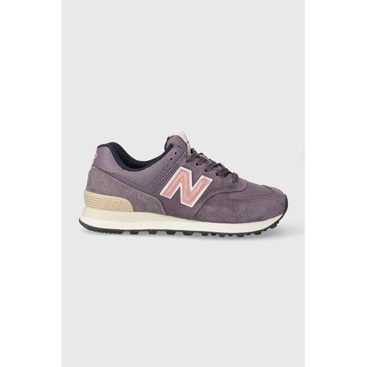 New Balance sneakersy zamszowe 574 kolor fioletowy ze sklepu PRM w kategorii Buty sportowe damskie - zdjęcie 162390483