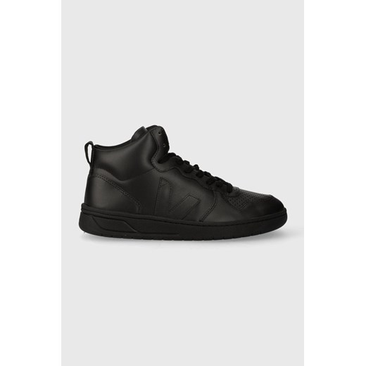 Veja sneakersy skórzane V-15 kolor czarny VQ0203305 ze sklepu PRM w kategorii Buty sportowe męskie - zdjęcie 162390541