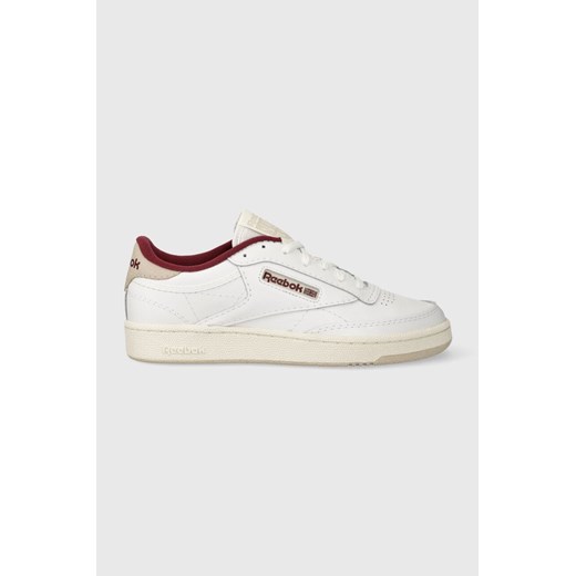 Reebok sneakersy skórzane kolor biały ze sklepu PRM w kategorii Buty sportowe damskie - zdjęcie 162390601