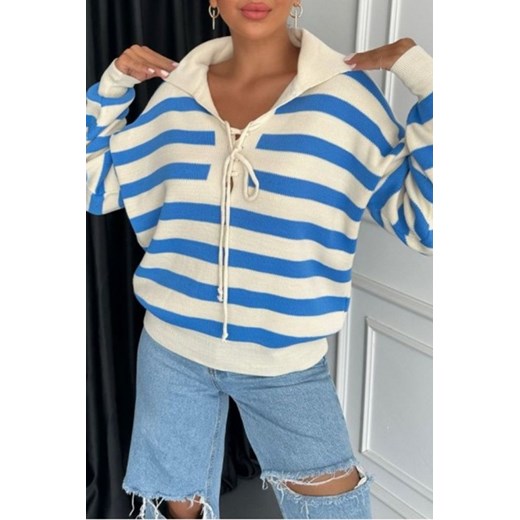Sweter TOROLMA BLUE uniwersalny Ivet Shop wyprzedaż